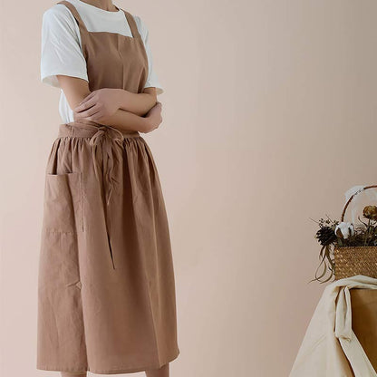 Tablier en coton Ownkoti, tablier imperméable avec poches