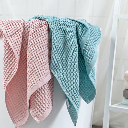 Serviette de bain en coton gaufré respirant Ownkoti