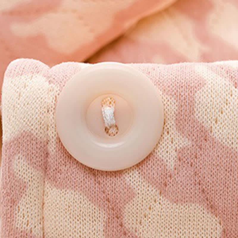 Ensemble pyjama chic en coton avec patte de boutonnage