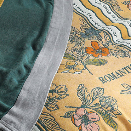 Couverture d'été réversible en coton Ownkoti, couverture légère