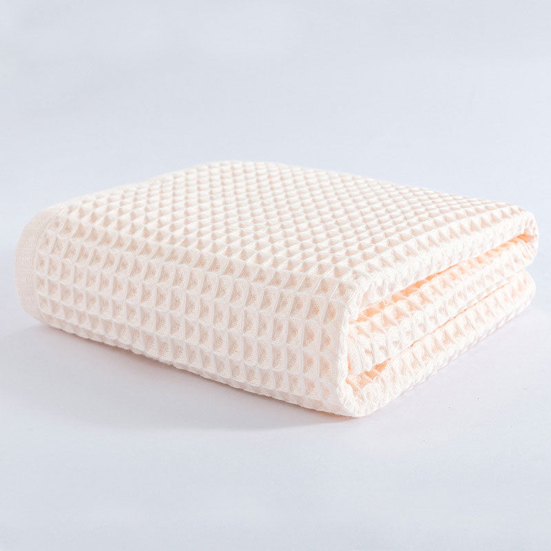 Serviette de bain en coton gaufré respirant Ownkoti