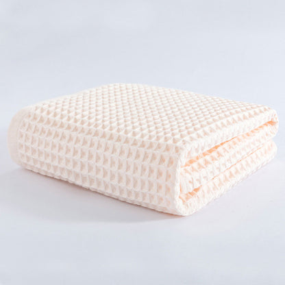 Serviette de bain en coton gaufré respirant Ownkoti