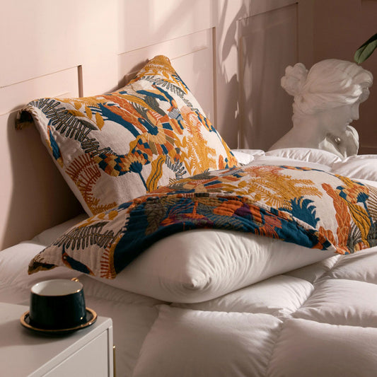 Serviette-oreiller en coton Boho Ownkoti à motif oiseau (lot de 2)