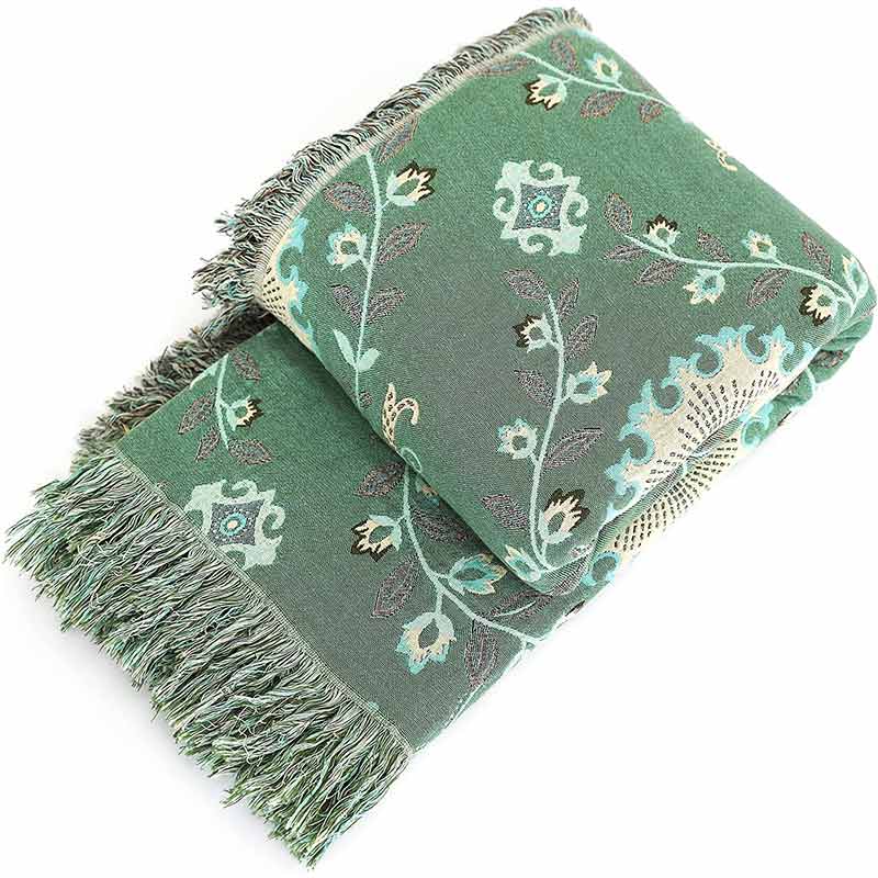 Housse de canapé rétro Ownkoti, couverture réversible en coton