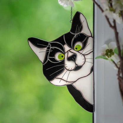 Décoration de fenêtre Ownkoti « Chat tacheté » (achetez-en un, recevez-en un gratuitement)