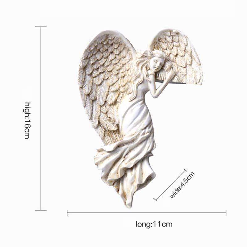 Sculpture de cadre de porte Ownkoti avec ailes d'ange