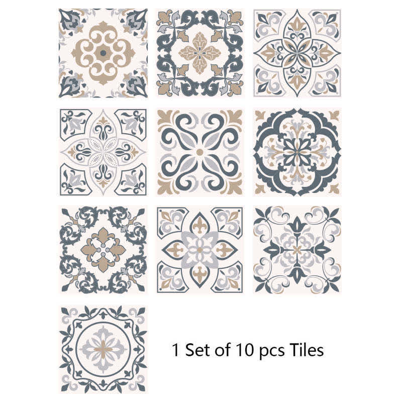 Ownkoti - Autocollants pour papier peint à motifs variés pour la maison (lot de 10)