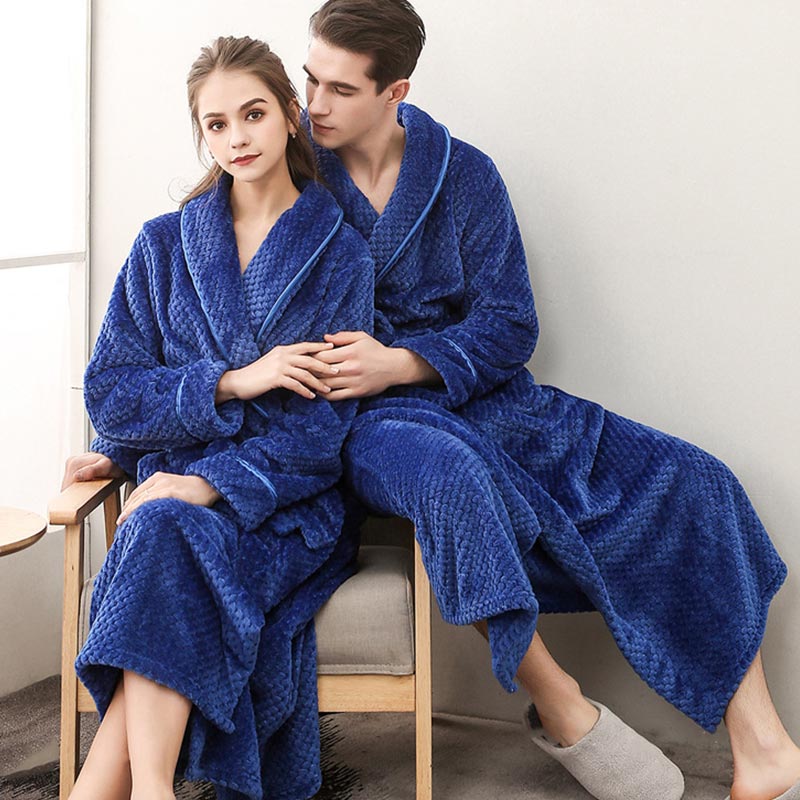 Peignoir long en polaire bouffante Ownkoti