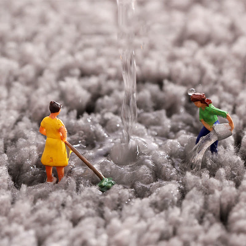 Tapis de bain antidérapant absorbant l'eau rural