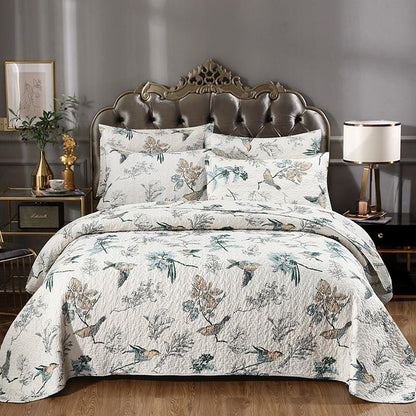 Couette en coton avec taie d'oreiller « Oiseau joyeux »