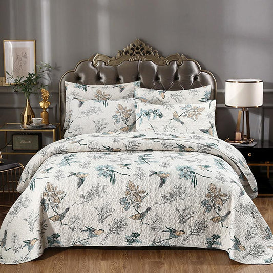 Couette en coton avec taie d'oreiller « Oiseau joyeux »