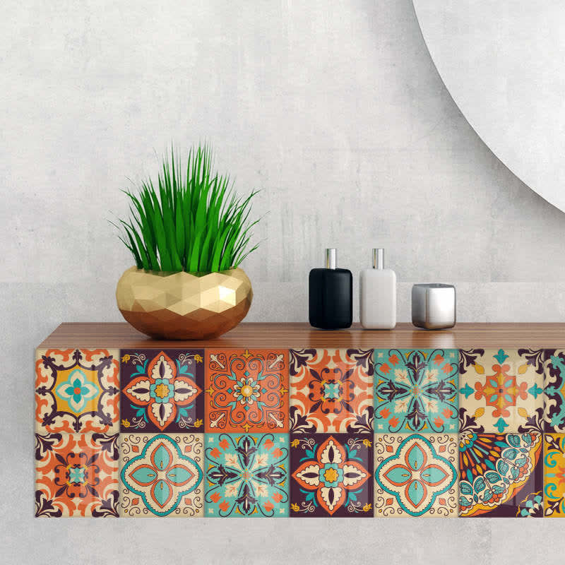 Ownkoti - Autocollants muraux à motifs abstraits variés (lot de 10)