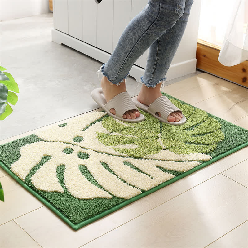 Tapis d'entrée doux et antidérapant Ownkoti Palm