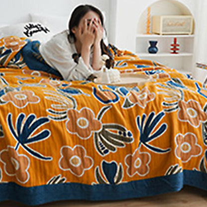 Couette double face Ownkoti à imprimé floral bohème