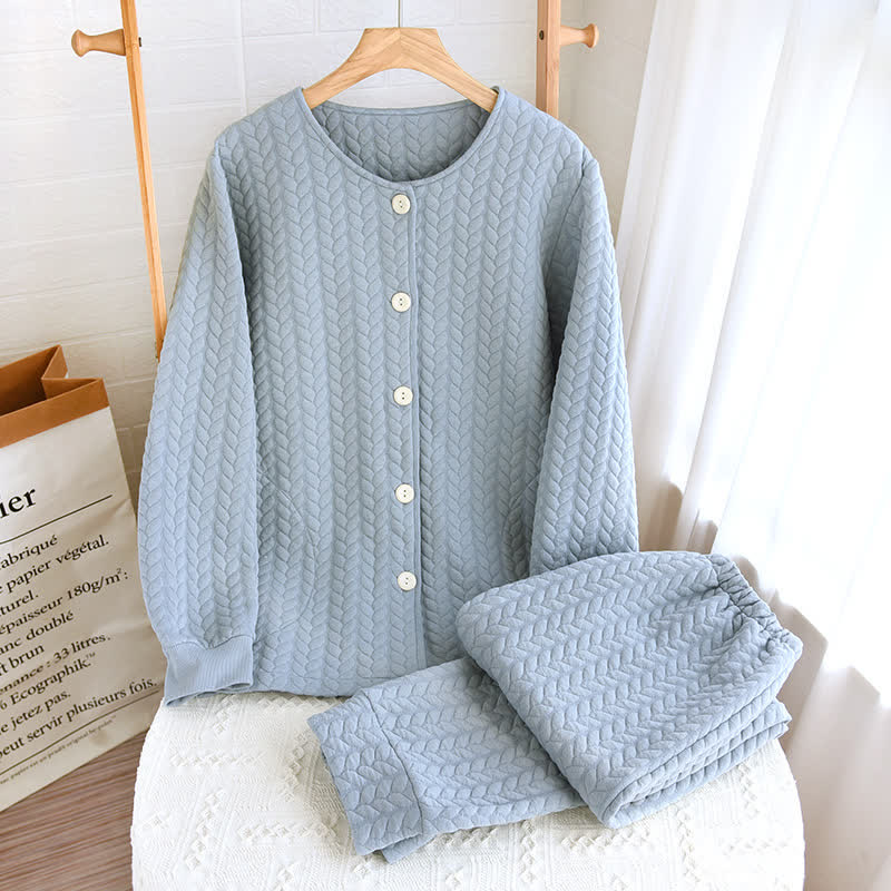Ensemble pyjama col rond Simple Air Cotton
