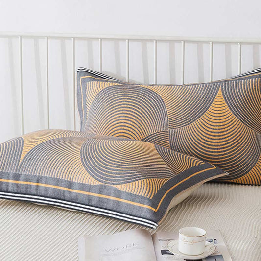 Serviette-oreiller respirante Ownkoti à rayures circulaires (lot de 2)