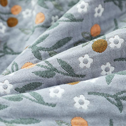 Couette réversible rétro, couette douce à motif floral