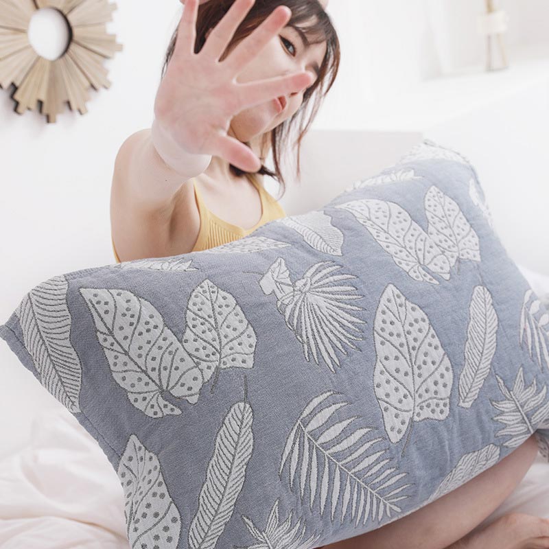 Serviettes de bain Ownkoti en pur coton à imprimé feuilles (lot de 2)