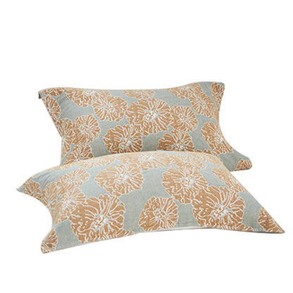 Serviette décorative en coton à imprimé floral Ownkoti (2 pièces)