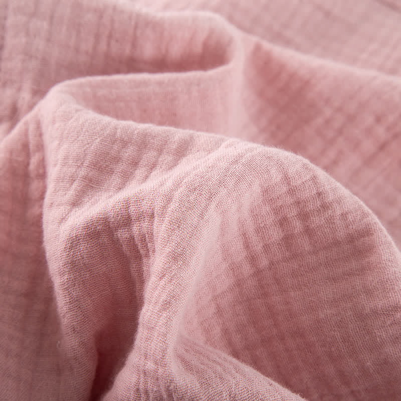 Peignoir de bain uni à revers pour la maison et le sommeil