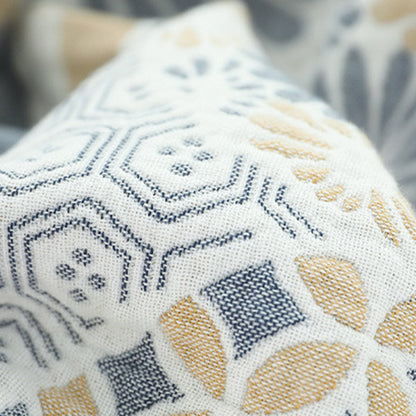 Couette réversible en coton à motif de coquille de lapin