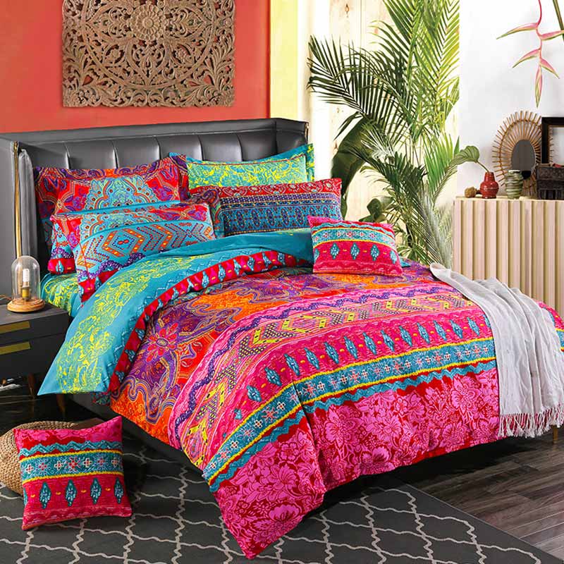 Housse de couette papillon avec taies d'oreiller