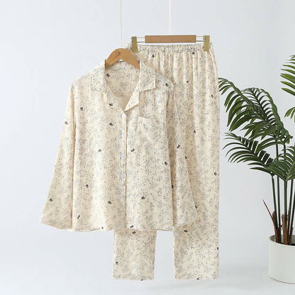Ensemble de vêtements de détente en pur coton de style forestier