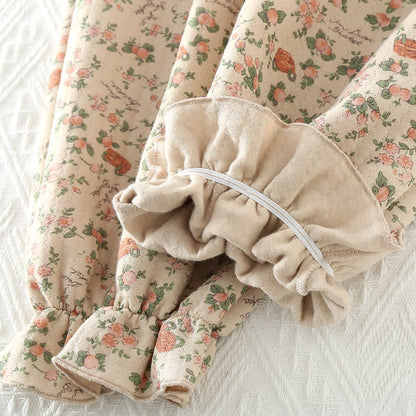 Ensemble de vêtements de détente en coton de style roseraie vintage