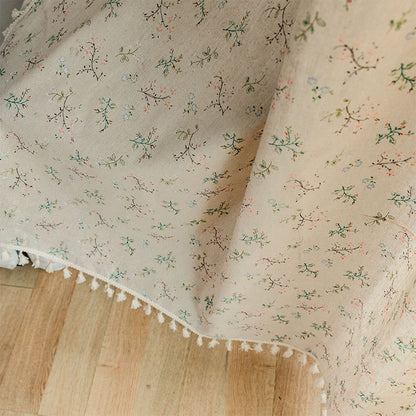 Rideau filtrant la lumière de style campagnard avec motif floral