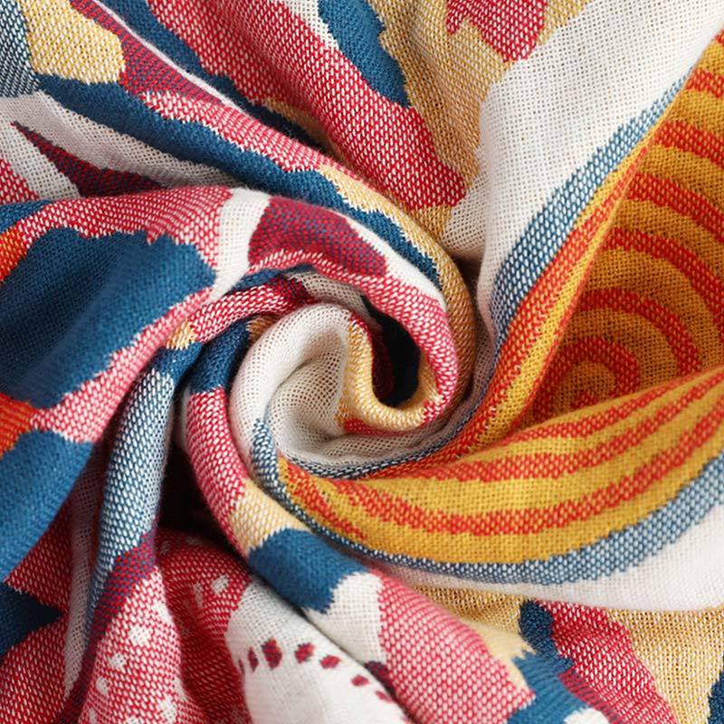 Serviette de bain réversible en coton Ownkoti avec imprimé soleil (2 pièces)