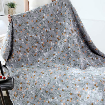 Couette réversible rétro, couette douce à motif floral