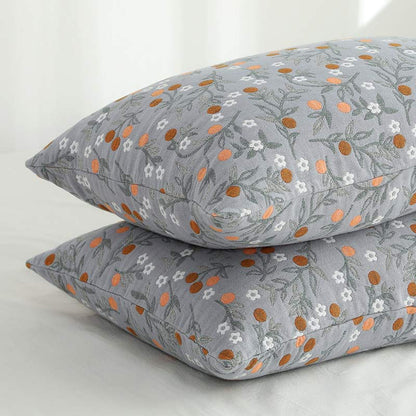 Taies d'oreiller à motif floral Country Ownkoti (lot de 2)