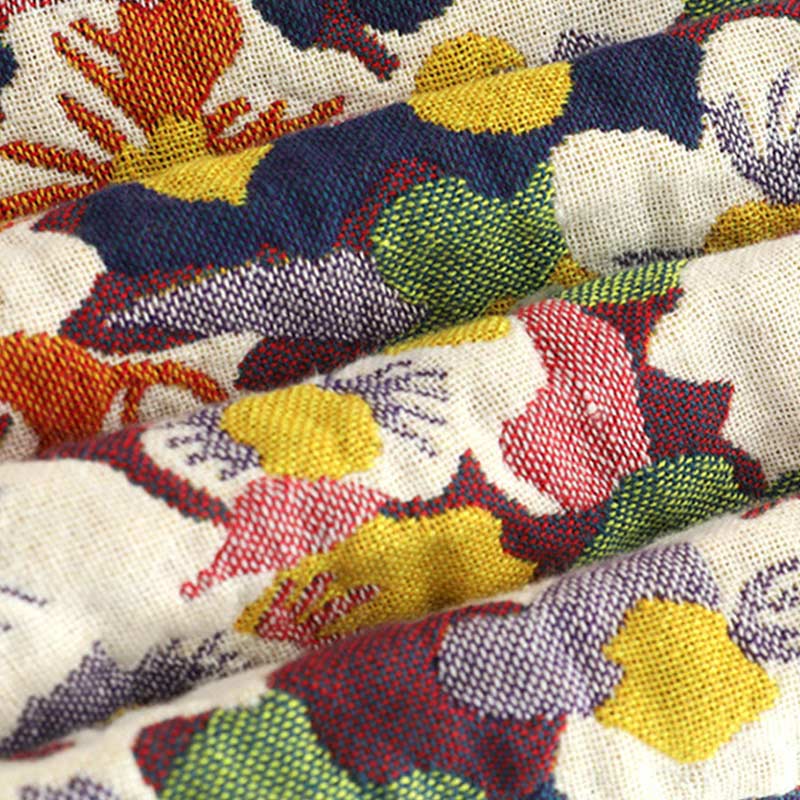 Ownkoti – Couette en coton douce et réversible avec motif floral rustique