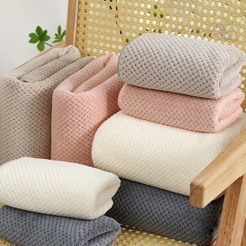 Serviette de bain unie, douce et respirante