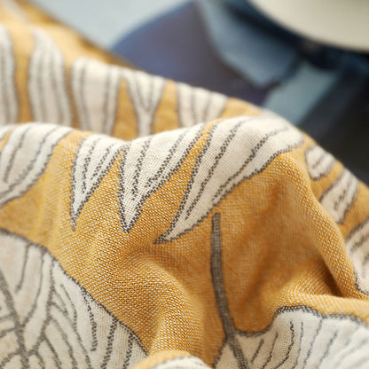 Couverture douce et réversible en gaze de coton à motifs