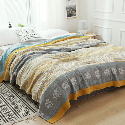 Couette réversible en coton Ownkoti avec imprimé épis de blé