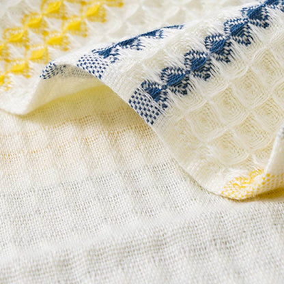 Serviette de bain en coton Ownkoti à rayures colorées