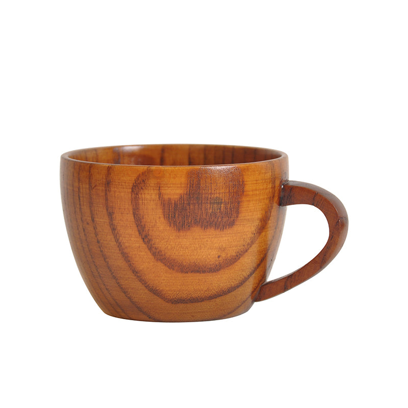Tasse à thé en bois naturel Ownkoti avec anse (2 pièces)