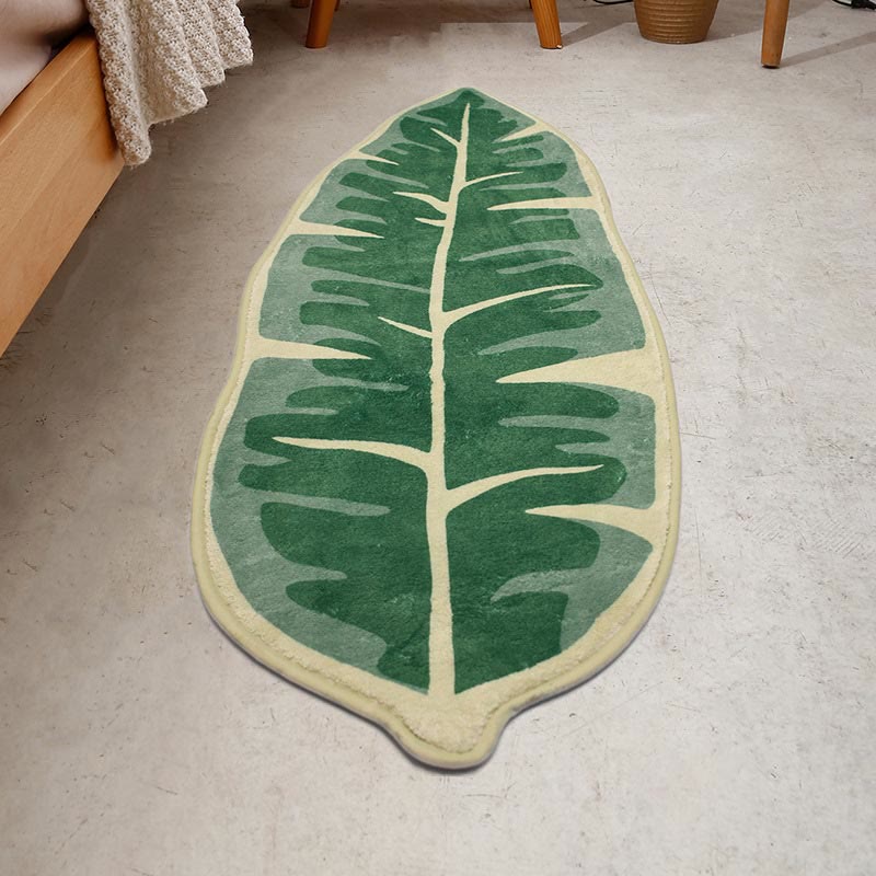 Tapis de cuisine en forme de feuille Ownkoti, paillasson pour l'entrée