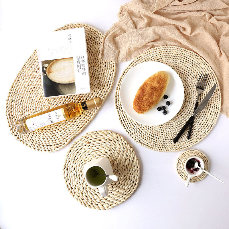 Sets de table tissés ovales Ownkoti (2 pièces)
