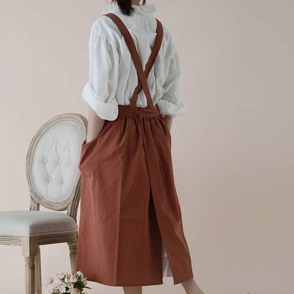 Tablier en coton Ownkoti, tablier imperméable avec poches