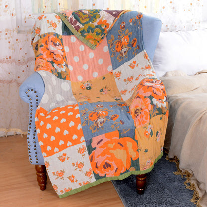 Serviette Ownkoti à imprimé rose, à carreaux, réversible, serviette de plage, serviette de bain