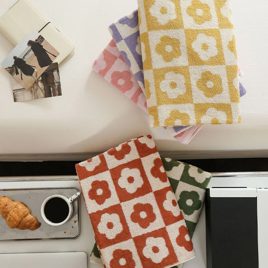 Serviette en coton respirant à motif floral