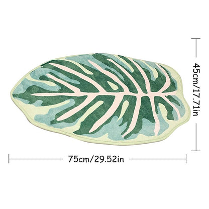 Tapis de cuisine en forme de feuille Ownkoti, paillasson pour l'entrée