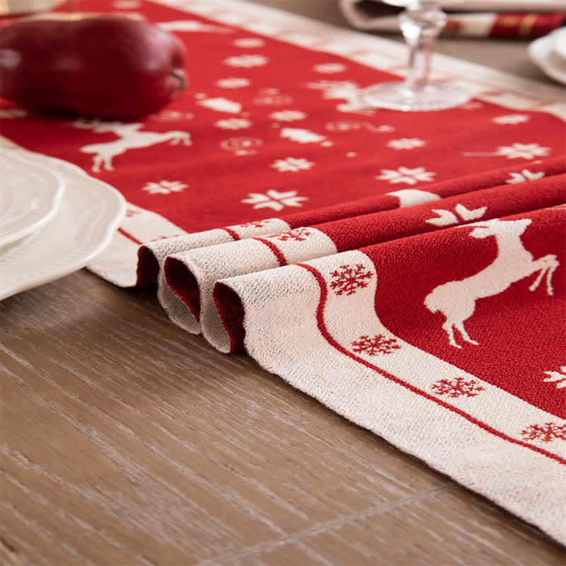 Chemin de table luxueux pour la décoration de Noël