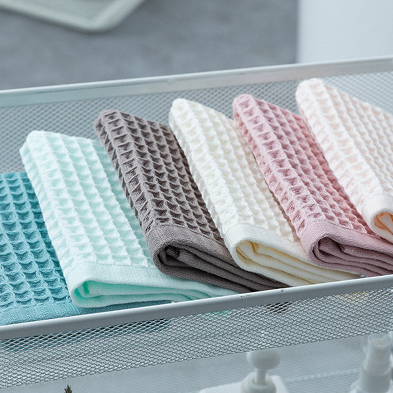 Serviettes en coton gaufré unies Ownkoti (lot de 3)