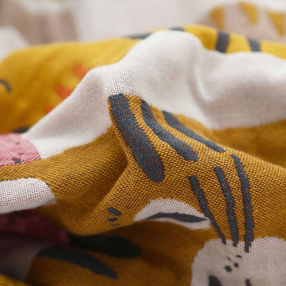 Ownkoti Jolie couverture en coton doux avec motif chat à revers