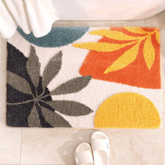 Tapis de bain antidérapant absorbant l'eau rural