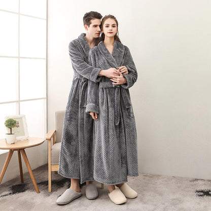 Peignoir long en polaire bouffante Ownkoti