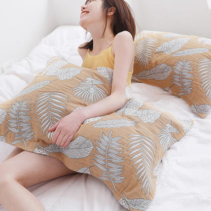 Serviettes de bain Ownkoti en pur coton à imprimé feuilles (lot de 2)